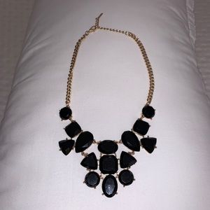 Black & gold statement necklace